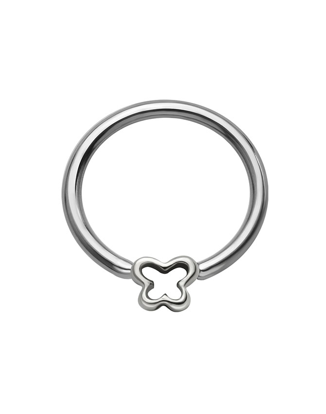 butterfly hoop nose ring