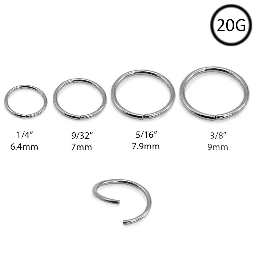 Nose Hoop Size Chart