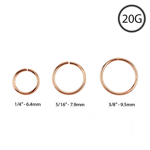 Nose Ring Diameter Size Chart