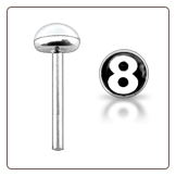 **BLOW OUT SALE** 925 Sterling Silver Nose Stud Straight or L Bend 3mm 8 Ball