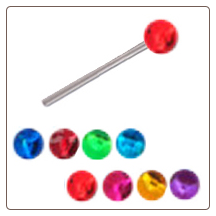 **BLOW OUT SALE** 925 Sterling Silver Straight or L Bend Nose Stud -Choose Your Color 3.5mm Ball