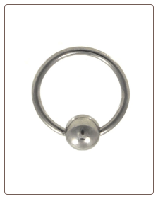 **BLOW OUT SALE** 316L Surgical Steel Captive Bead Nose Ring Hoop Septum 9/32" 18G