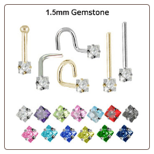 Custom Design Your 1.5mm Square Nose Jewelry