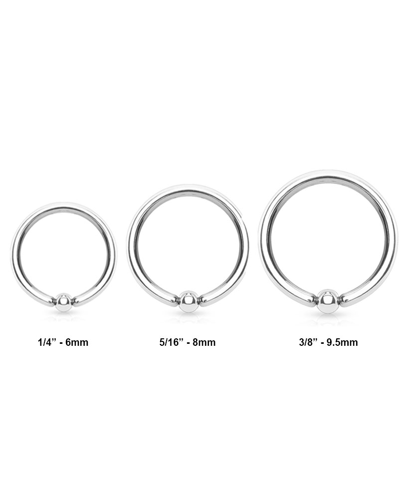 316l Surgical Steel Annealed Continuous Nose Ring Hoop Choose Your Size And Gauge