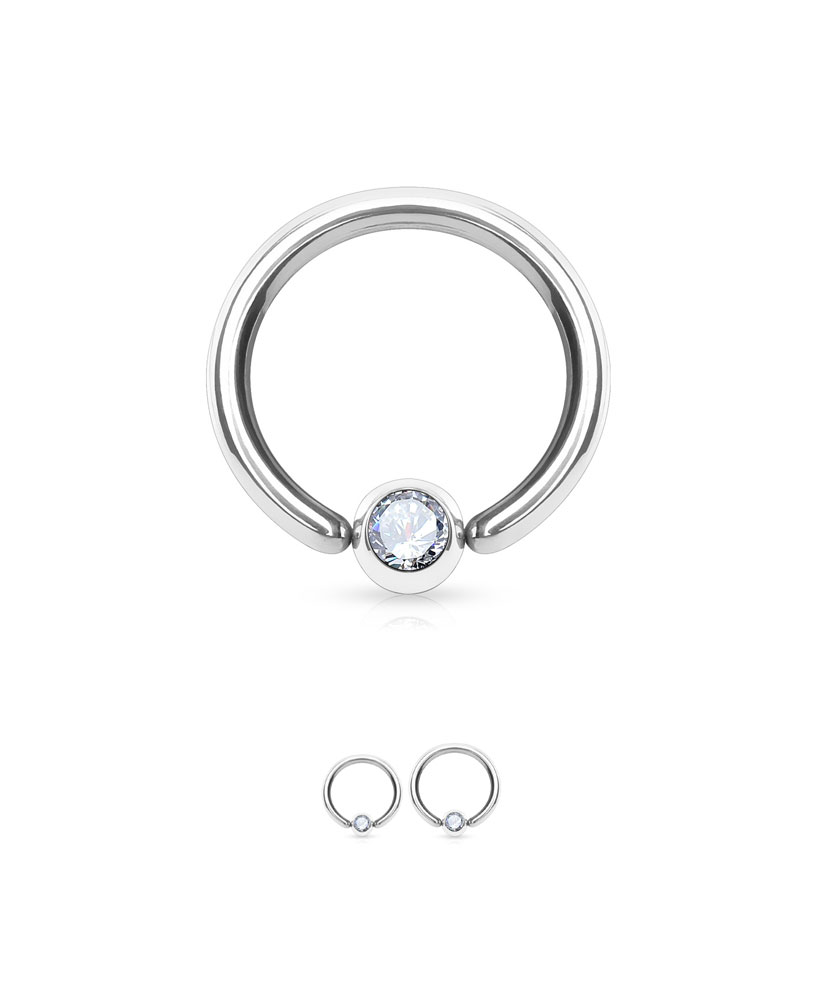 316L Surgical Steel Annealed Continuous Nose Ring Hoop Choose Your Size 18G