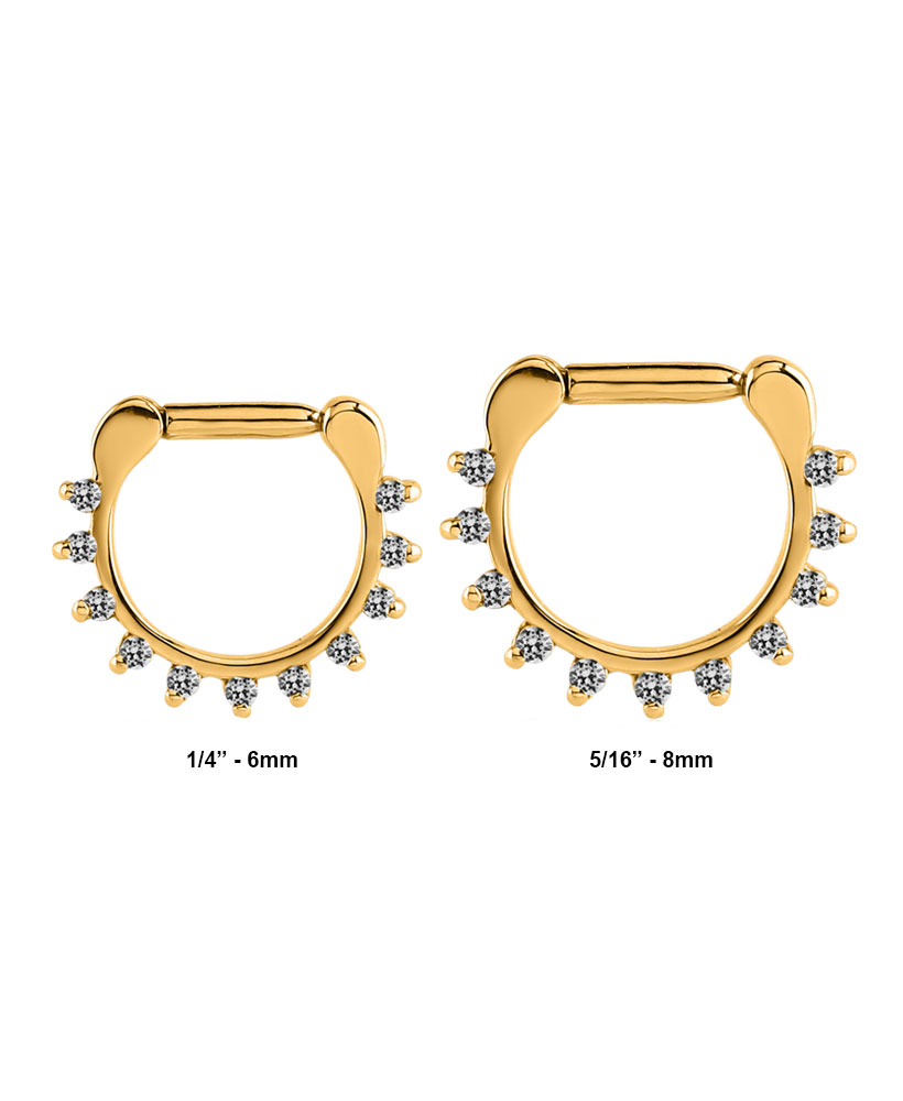 Septum Clicker Size Chart