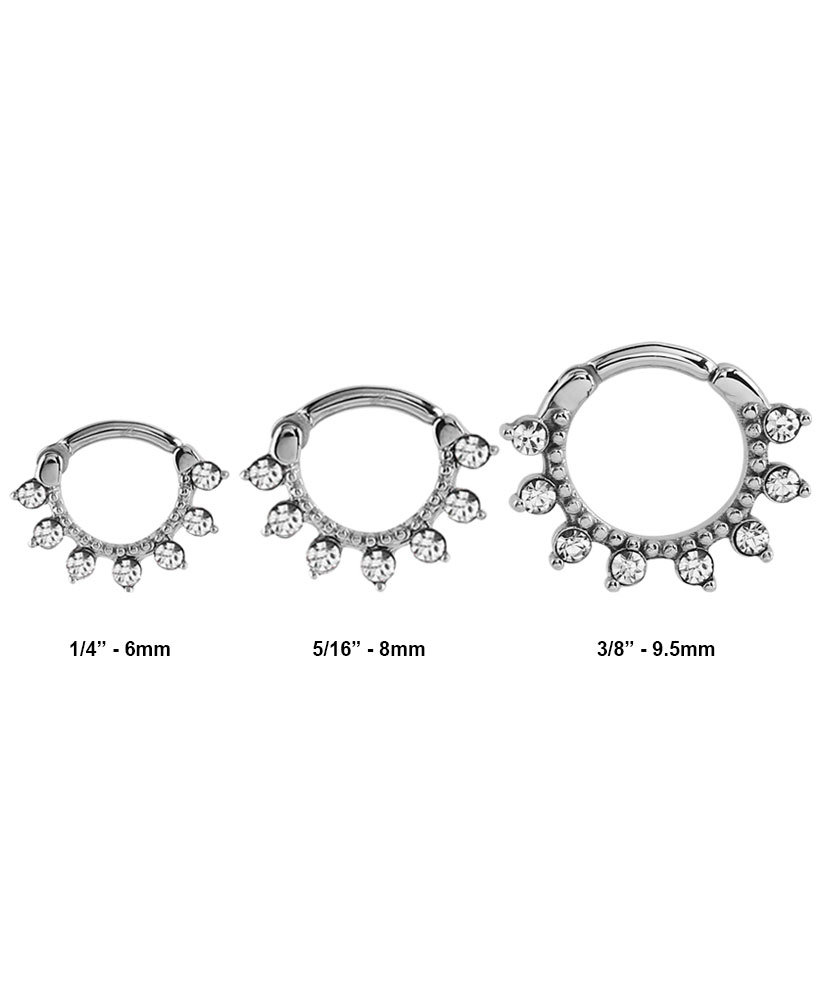 Septum Clicker Size Chart