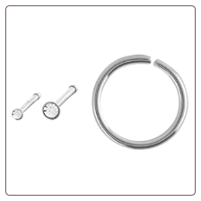 **BLOW OUT SALE** Nose Bone Hoop Ring Steel Mixed 3 Pack 18G **BLOW OUT SALE** Nose Bone Hoop Ring Steel Mixed 3 Pack 18G