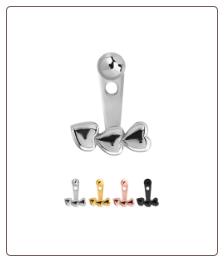 316L Surgical Steel Hearts Tragus Jacket Earrings Choose Your Color, Style & Gauge 316L Surgical Steel Hearts Tragus Jacket Earrings Choose Your Color, Style & Gauge