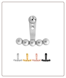 316L Surgical Steel 5 Ball Ear Jacket Earrings Choose Your Color, Style & Gauge 316L Surgical Steel 5 Ball Ear Jacket Earrings Choose Your Color, Style & Gauge