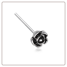 316L Surgical Steel Rose Flower Nose Stud Choose Your Style 20G