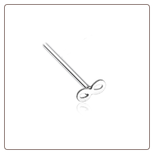 316L Surgical Steel Infinity Nose Stud Choose Your Style 20G