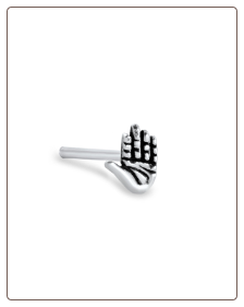 **BLOW OUT SALE** 925 Sterling Silver Straight Nose Stud Hand 22G