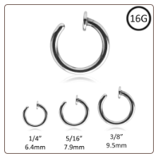 Nose Ring Titanium Open Hoop 16G
