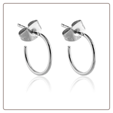 316L Surgical Steel Hoop Earrings