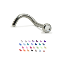 **BLOW OUT SALE** 316L Surgical Steel Nose Screw RB 2.5mm 18G Pressfit - Choose Your Colors