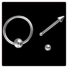 **BLOW OUT SALE** 316L Surgical Steel Nose Ring Spike Ball Bone 20G
