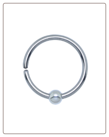 925 Sterling Silver Nose Ring Hoop, Helix, Ear Cartilage 3/8" - 9mm 18G