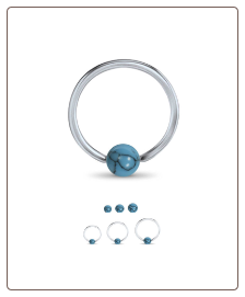 316L Surgical Steel or Titanium Captive Bead Nose Ring Hoop CBR Turquoise Ball Choose Your Size 316L Surgical Steel or Titanium Captive Bead Nose Ring Hoop CBR Turquoise Ball Choose Your Size