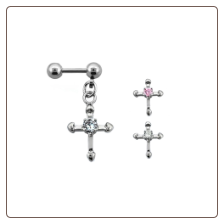 **BLOW OUT SALE** 316L Surgical Steel Ear Cartilage Helix Jewelry Cross