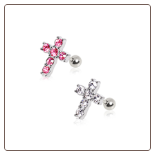 **BLOW OUT SALE** 316L Surgical Steel Ear Cartilage Helix Jewelry Cross