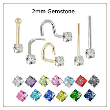 Custom Design Your 2mm Square Nose Jewelry
