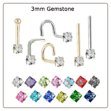 Custom Design Your 3mm Square Nose Jewelry