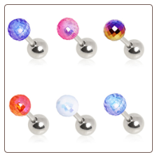 **BLOW OUT SALE** 316L Surgical Steel Ear Cartilage Helix Jewelry 4mm Disco Ball 16G