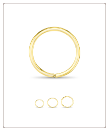 14KT Yellow Gold Seamless Hoop Nose Ring