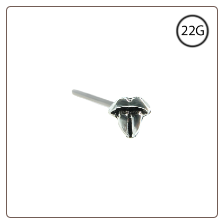 **BLOW OUT SALE** 925 Sterling Silver Nose Stud Straight or L Bend 4mm Tongue