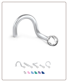 316L Surgical Steel Nose Ring Micro 1.5mm 22G  - Choose Your Style and Color