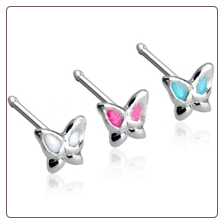 **BLOW OUT SALE** 925 Sterling Silver Nose Bone 3mm Butterfly 20G