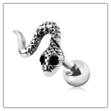 **BLOW OUT SALE** Surgical Steel Ear Cartilage Ring Snake 18G