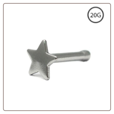 316L Surgical Steel Nose Bone 3mm Star 20G