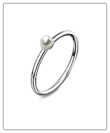 925 Sterling Silver Nose Ring Hoop, Helix, Tragus, Daith, Ear Cartilage Faux Pearl 9/32" - 7mm 22G