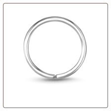 316L Surgical Steel Seamless Annealed Continuous Nose Ring Hoop Choose Your Size & Gauge