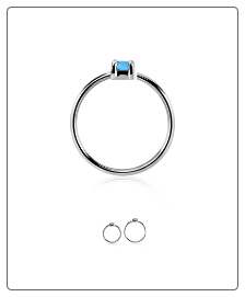 925 Sterling Silver Nose Ring Tragus Daith Helix Ear Cartilage Septum Hoop 20G